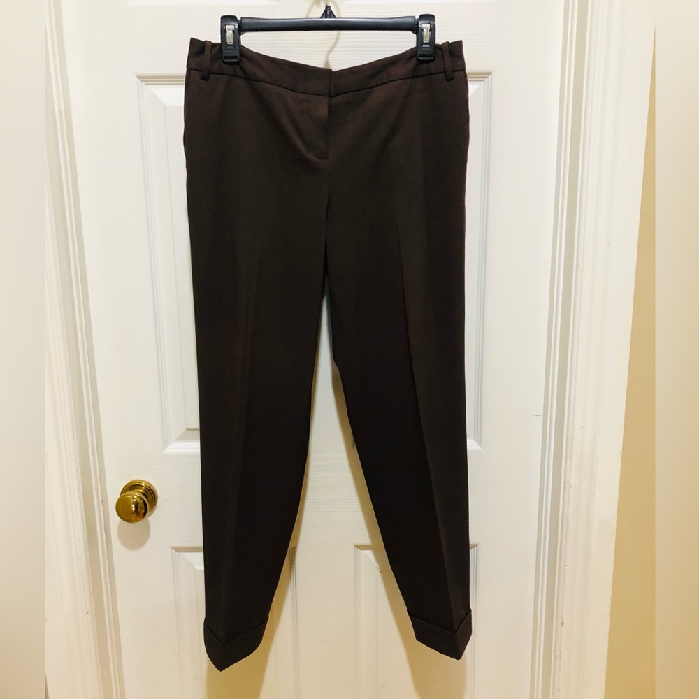 Express Editor Cropped Cuffed Pants - image 1